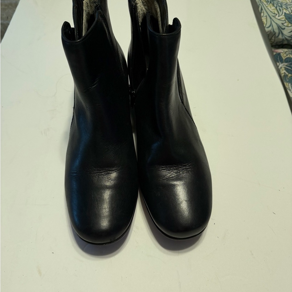 Clarks Elegant Black Ankle Booties